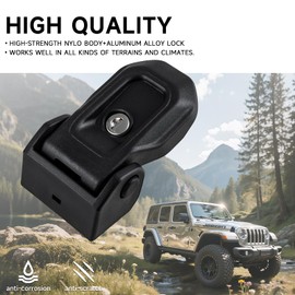BANHAO Hood Latches Locking Hood Catch Kit Compatible with Jeep Wrangler JL/JLU 2018-2025 & Jeep Gladiator JT 2020-2025