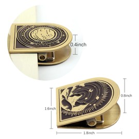 Lychii Journal Clip, Universe Pattern Book Clip for TN Travelers and Midori Notebook, Decorative Book Clamp for Planner, Journey, Office, Scrapbook