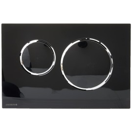 Geberit 115.882.KM.1 Sigma 20 flush plate, high-gloss chrome-plated / black