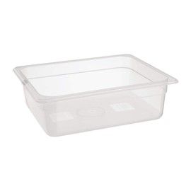 NISBETS Essentials Polypropylene 1/2 Gastronorm Container without Lid 100mm