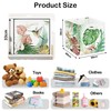 HUUMONSS 11.8" Tropical Plants Storage Cube Organizer Set 3Pcs Clothes