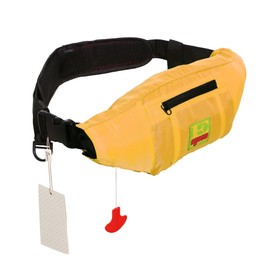 Lifesaving Pro Manual Inflatable Belt Pack Waist Pouch Pack PFD Inflate Life Jacket Zippered Pocket Lifejacket Vest SUP Survival Aid