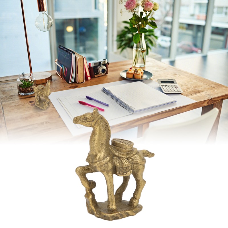 Copper Horse Ornaments Exquisite Durable Retro Craft Statue for Office