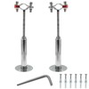 2 Pcs 1/2inch Adjustable Ceiling Support - Stainless Steel Pipe