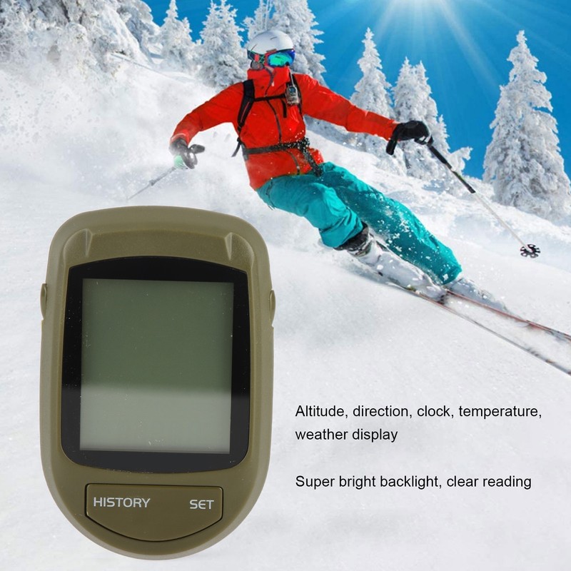 8 in 1 LCD Digital Display Altimeter Multifunctional Altitude Temperature