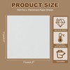 sourcing map 500 Pcs Unbleached Parchment Paper Baking Sheets Squares,