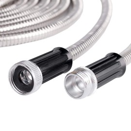 Beaulife Metal Short Garden Hose 1 Foot Connectors, Drainage Hose for Dehumid...