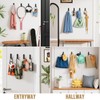 TAILI Adhesive Double Hooks for Hanging, 4 Coat Hooks &