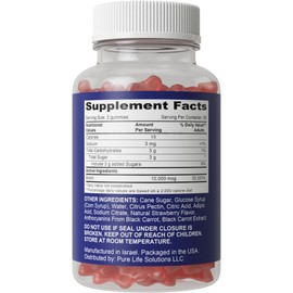 Hair Thickness Maximizer Biotin 10000 mcg Gummies Vegetarian, Gluten Free. 10000mcg Natural Gummy Bear Hair Vitamin for Men and Women. Great for Hair Growth, Combats Hair Loss and Thinning Hair