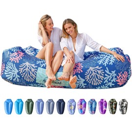 AlphaBeing Inflatable Lounger Beach Chair Accessories, Air Sofa Hammock Inflatable Couch for Camping Backyard Lakeside with Compression Sacks, Ideal Outdoor Gifts for Adults