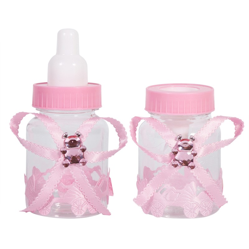 50Pcs Candy Chocolate Bottles Box For Baby Shower Party Favors