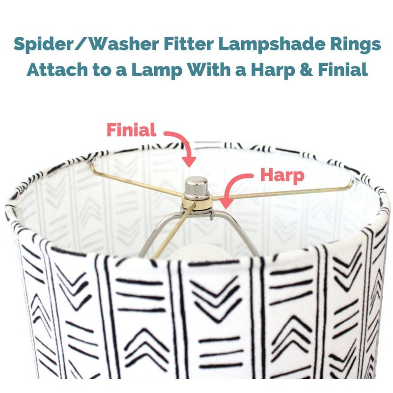 (30cm Diameter Spider) - Wire Lamp Shade Rings with US