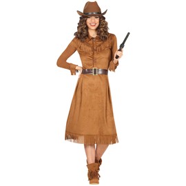 FIESTAS GUIRCA Wild Wild West Cowgirl Fancy Dress Women - Western Dress Fancy Dress Costumes for Women Size M 10-12