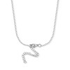 Dkeniz (Letter chain L), Sterling Silver, Cubic Zirconia