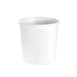 We Can Source It Ltd - 4oz Single Wall White Paper Cups - Great for Tea, Coffee, Cappuccino, Hot Drinks - Eco-Friendly Drinkware 100% Compostable Recyclable - 1000 Cups