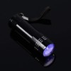 KIMISS Climbing Tools Aluminium Alloy 9 LED Ultra Violet Torch