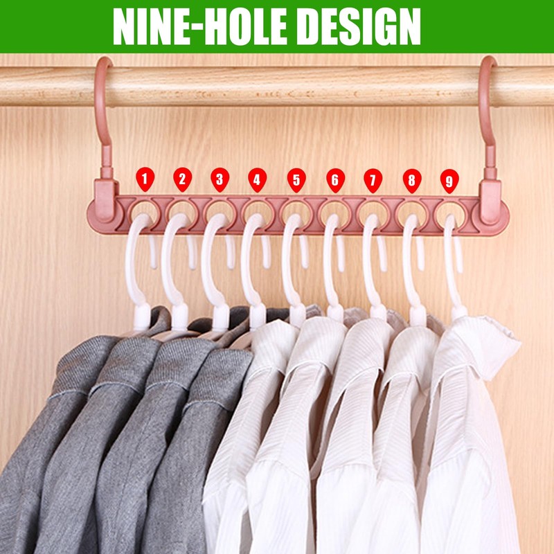 SLMT Magic Hangers 10 Pack Space Saving Closet Organizers College