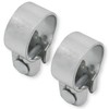 2 x broadband clamps, diameter of 37-82 mm, exhaust clamp,