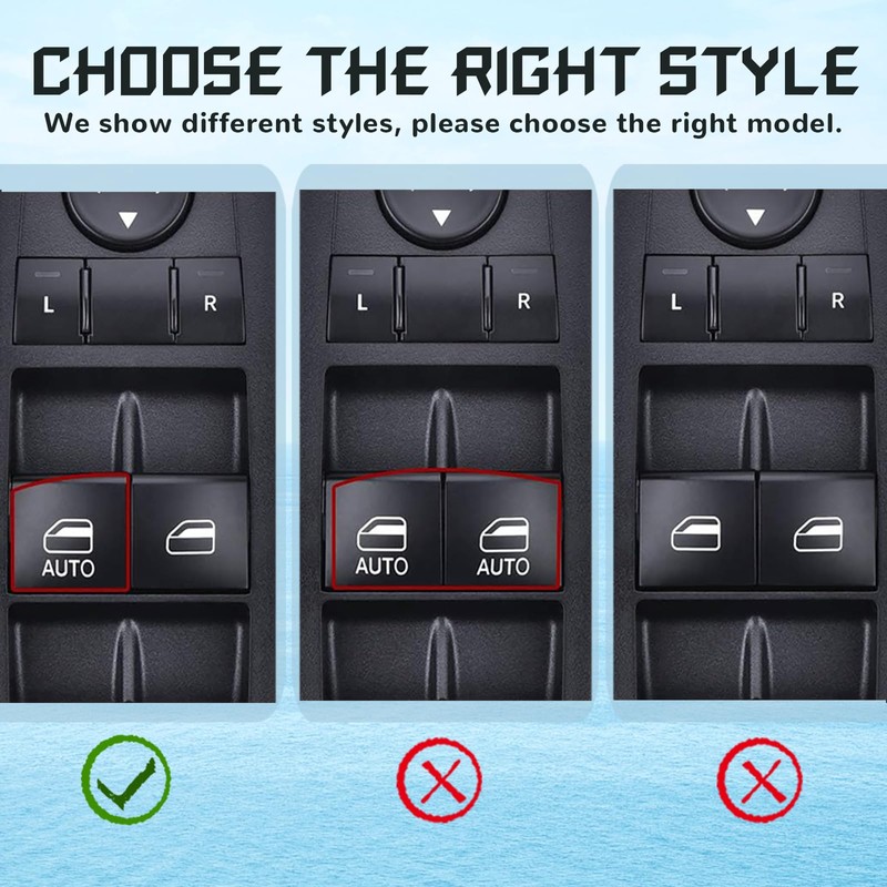 Master Power Window Switch, Driver Side 8 + 13 Pins,