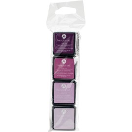 Hampton Art Ink Pad 4pk Lovely Lilac, Synthetic Material, Purple, 14 x 4 x 2 cm