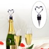 2 Pack Heart Wine Bottle Stopper, BetterJonny Stainless Steel Wine