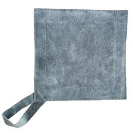 Posh Suede Trivet - Oven Mitt - Potholder (2 Pack) - Hostess/Housewarming Gift - Anchor Grey