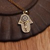 Sonateomber Gold Hamsa Hand Pendant Necklaces for Women - Fancy