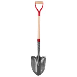 HANTOP Garden Shovel Round Digging Shovel Heavy Duty Shovel for Digging Trenching Gardening Camping, 43 inches