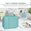 Waterproof Nylon Zipper Binder Bag, Book Organizer with Handle and