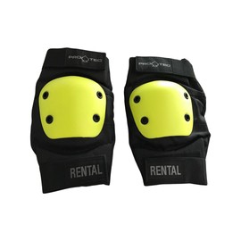 Pro Tec Rental Elbow, Unisex Adult, Unisex adult, PRT-PEL-1502, Black/Yellow, Medium
