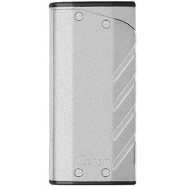 Colibri Torque Double Jet Flame Cigar Lighter - Silver - New