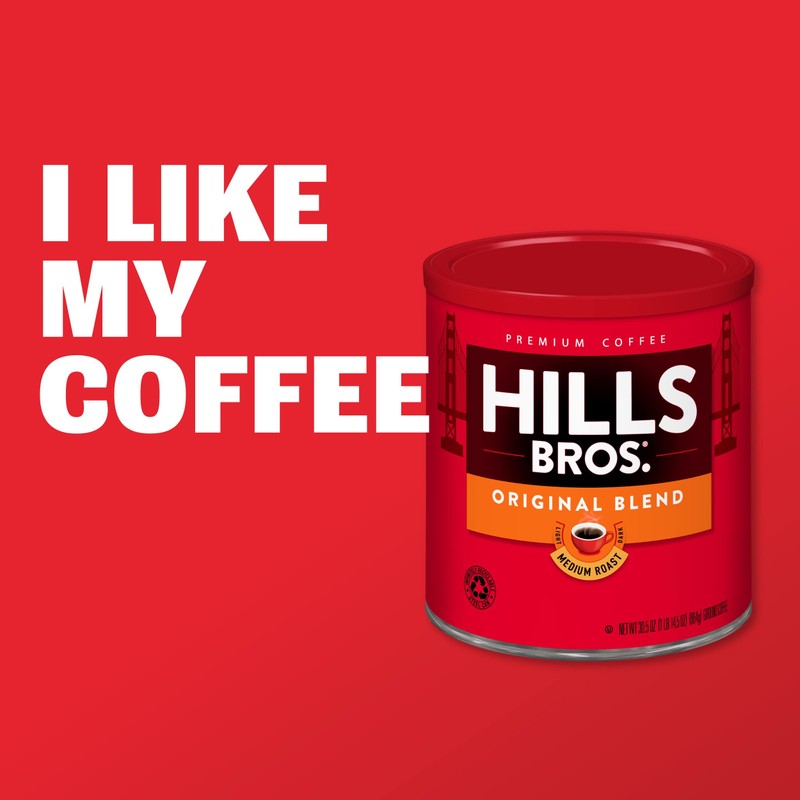 Hills Bros Vanilla With Sweet Almond Flavored Ground Coffee, Light