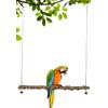 FlidRunest Bird Parrot Swing Toy, Natural Pepper Wood Bird Perch