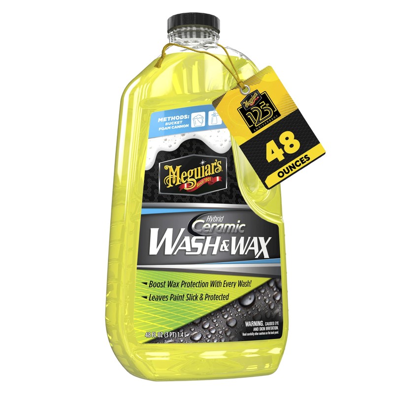 Meguiar's Shampoo Híbrido Cerámico con Cera G240748, 1.4 L
