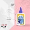 Liquid School Glue Bottles Washable 4oz, Non Toxic White Glue,