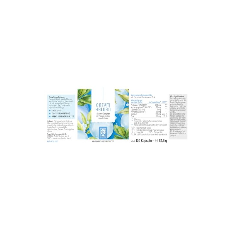 NATURTREU Digestive Enzymes (Digestive Enzymes) - Enzyme Heroes: Enzyme Complex