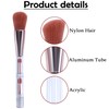 Vtrem 4PCS Portable Makeup Brush Set 4 in 1 Flat