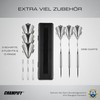 Champify Brass Darts Set "Blizzard" with 18 g Barrel and