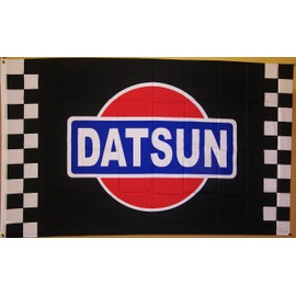 Nuge Datsun Checkered Car Flag 3' X 5' (Heavyweight) Indoor Outdoor Banner