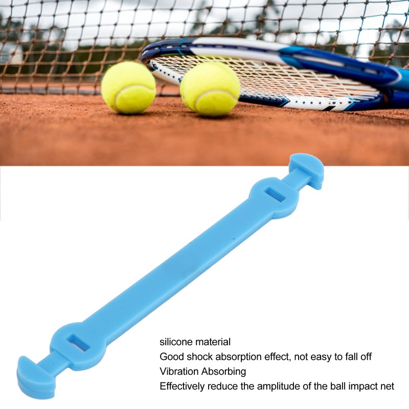6 Pcs Tennis Racket Vibration Dampeners Long Buckle Tennis Racquet