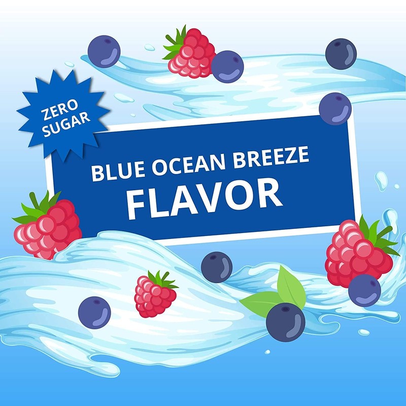 Wyler’s Island Punch Blue Ocean Breeze Zero Sugar (Pack of