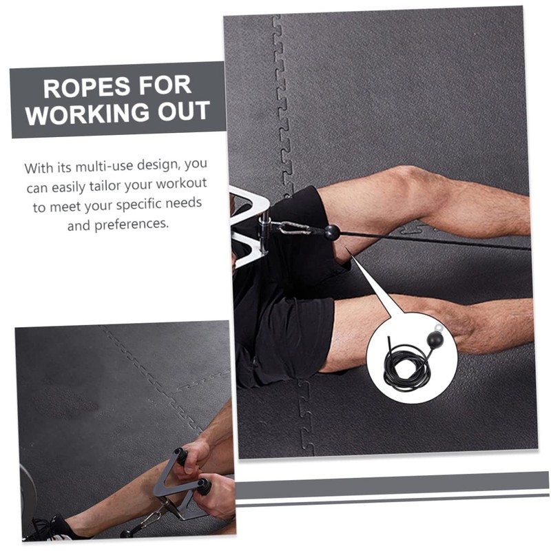 GRIRIW DIY Home Gym Workout Cable Heavy Duty PU Coated