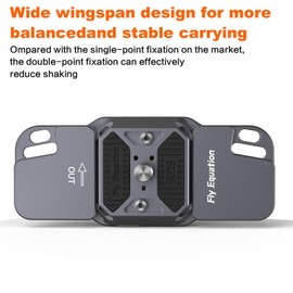 Fly Equation Camera Sling Strap with Quick Release Kit,Adjustable Shoulder Strap Suitable for DSLR Telephoto Lenses Heavy Camera (Black)