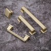 Alzassbg 10 Pack Matt Gold Cabinet Pulls, 5 Inch(128mm) Hole