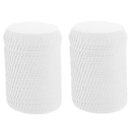 DOITOOL 100Pcs Disposable Paper Cup Cover Drinking Lid Coffee Cup Cover for Wine Glasses Coffee Tea Mugs Beverage Glasses More