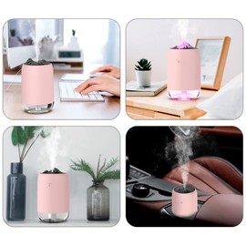 DOSYU Mini USB Humidificador, 7 Colores LED Luz de 260ml Humidificadores Portatil, 2 Modos de Pulverización, Super Tranquilo para El Hogar, El Coche, El Dormitorio, La Oficina y Los Viajes (Blue）