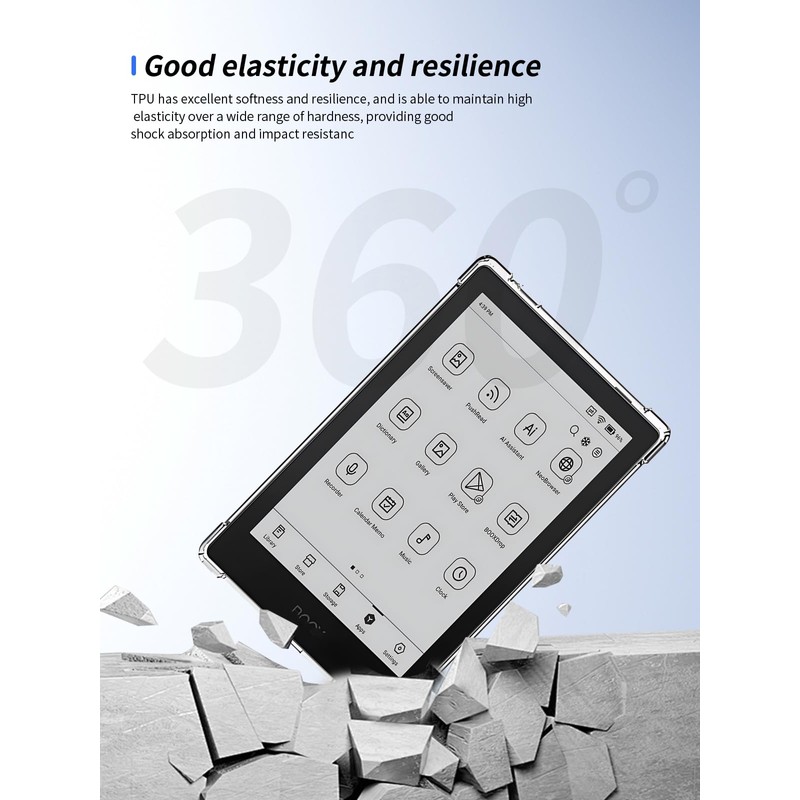 for Onyx BOOX Go 6 e-Reader Case,Ultra-Thin Full Coverage Corner,Soft
