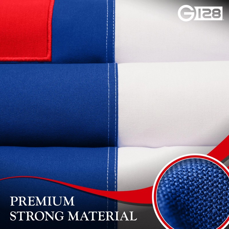 G128 Combo: American USA Flag & Christian Flag 3x5 Ft,