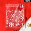100pc Christmas Cellophane Bags - Small Cellophane Bags Self Seal