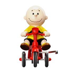 Super7 Peanuts Super Cycles - Charlie Brown (Yellow Shirt w/Red Trike) Action Figure